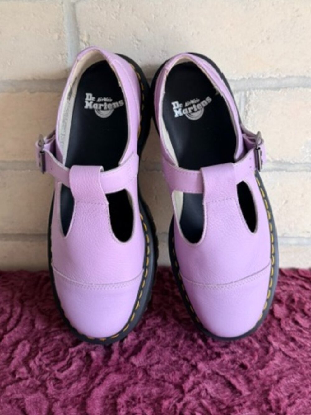 Dr. Martens Bethan t-strap platform mary jane lilac size US W 11 / M 10 / UK 9